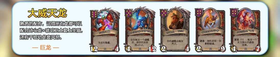 大威天龙阵容图谱